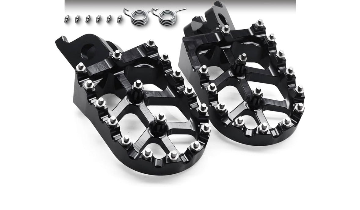 Black Glossy Pegs For Dirtbike